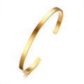 3mm 5mm 6mm Slim Cuff Women Smooth Surface Easily Engraving Custom Messages or Designs for Thoughtful for Your Customers