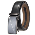 LY36-25623-1 Men's Two-layer Belt Buckle Belt 3.5CM Adjustable Strap Buckle Straps with Alloy Buckle Genuine Leather Belts