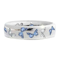 Fashion Simple Mother's Day Jewelry Ring Elegant Butterfly Crystal Diamond Ring for Gift