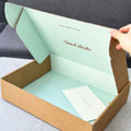 Eco Friendly Paper Board Kraft Mailer Packaging Box with Custom Printing logo Packing Box
