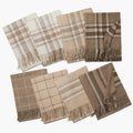 Wholesale Grade Quality Mongolian Pure 100% Cashmere Plaid Poncho Men Women Scarf Warm Wool Comfortable Long Shawl Pashmina
