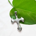 Hot Fashion Gold Plated Stainless Steel Cross Pendant Men's Necklace and Charming Jewelry Christian Jesus Gifts for Children