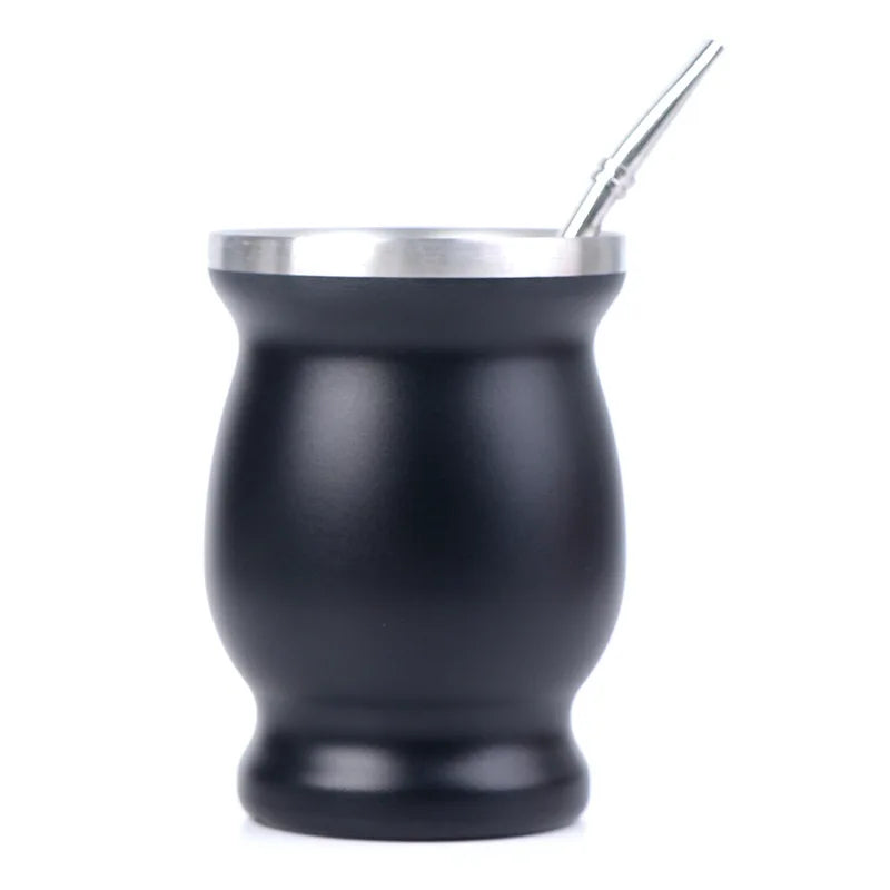 Wholesale Argentina Stainless Steel Yerba Custom Tea Mug Tumbler Cup With Bombilla Straw