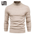 Liu Ming Men's Casual Long Sleeve Knitted Pullover Sweater High Quality Solid Spring Autumn Winter Warm Breathable