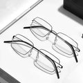 Ultralight Retro Anti Blue Light Blocking Computer Game Reading Glasses Protect Eye Metal Frame Blue Light Computer Eyeglasses