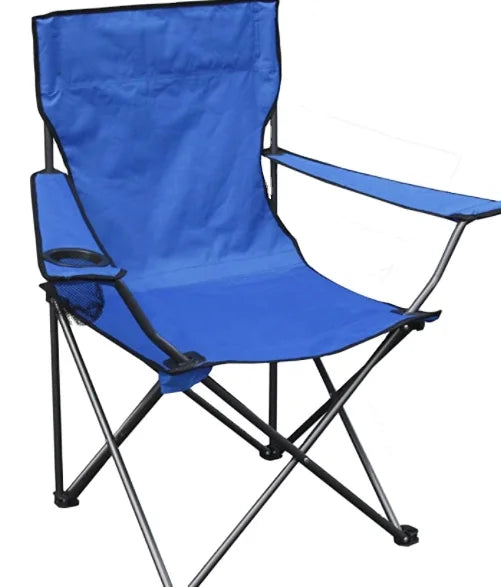 Woqi Outdoor Camping Beach ChairQuik Chair Portable Folding Chair with Arm Rest Cup Holder and Carrying and Storage Bag