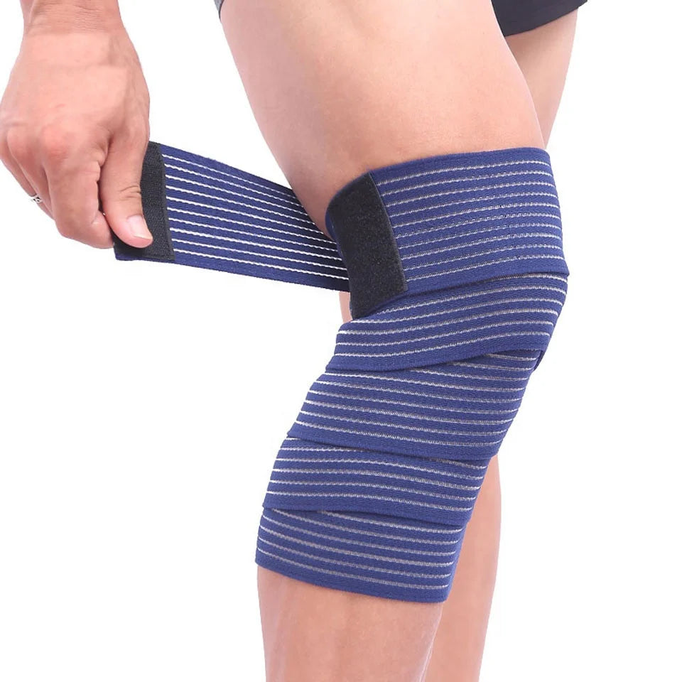 Boer High Elastic Custom Long Fitness Knee Wraps Power Knee Wrap for Squats