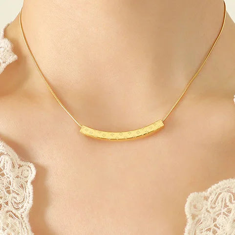 Trendy Titanium Stainless Steel Snake Chain Jewelry Choker Necklace Women MegaBDM