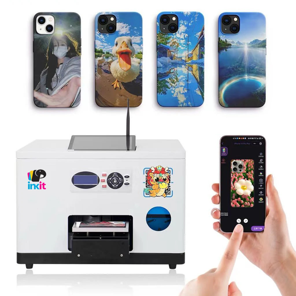 Inkit Smart QR Code Ordering Impresora UV for Custom Phone Cases Machines to Customize Cell Phone Case