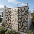 Wholesale Modern PU Artificial Large-Sized Stone Wall Panel Moisture-Proof Heat-Insulation for European Villa Exterior Simulated