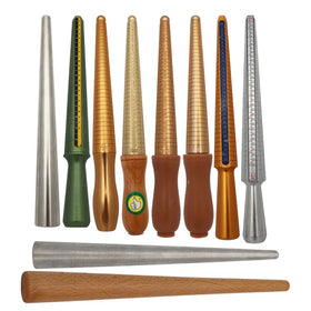 Mertal Ring Sizer Stick Measuring Tool Jewelry Store Jewelry Measuring Tool US 0-13 HK 1-33 Copper Ring Size Stick Mandrel