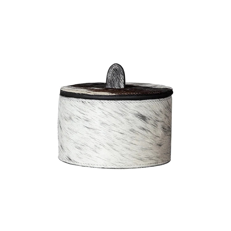 Custom Jewelry Storage Boxes Durable Woven Modern Simple Design  Storage Organizer Black White Horsehair Storage Box