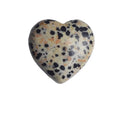 HZ Natural Healing Dalmatian Jasper Heart Crystal Heart Gemstone Crystals Healing heart Pocket Necklace Jewelry Making