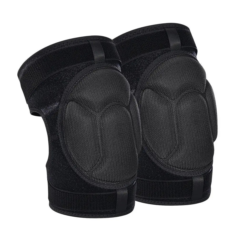Hot Sale High Quality Customized Logo Natural Rubber & PVC Soft Non-slip Flexible Sports Knee Pad Anti-collision Anti-fall Thick