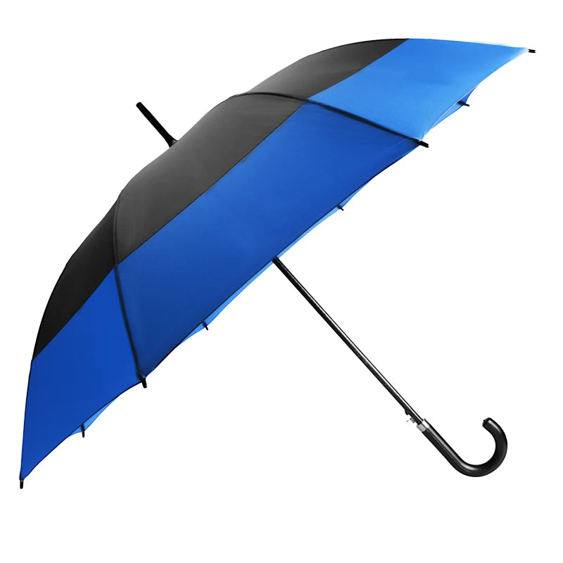 Custom 27inch Branded WindProof Custom Logo High Density Pongee Straight Golf Umbrella