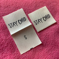 Washable Brand Size Organic Cotton Fabric Labelnewest Design Comfortable Cotton Size Tag for Collar
