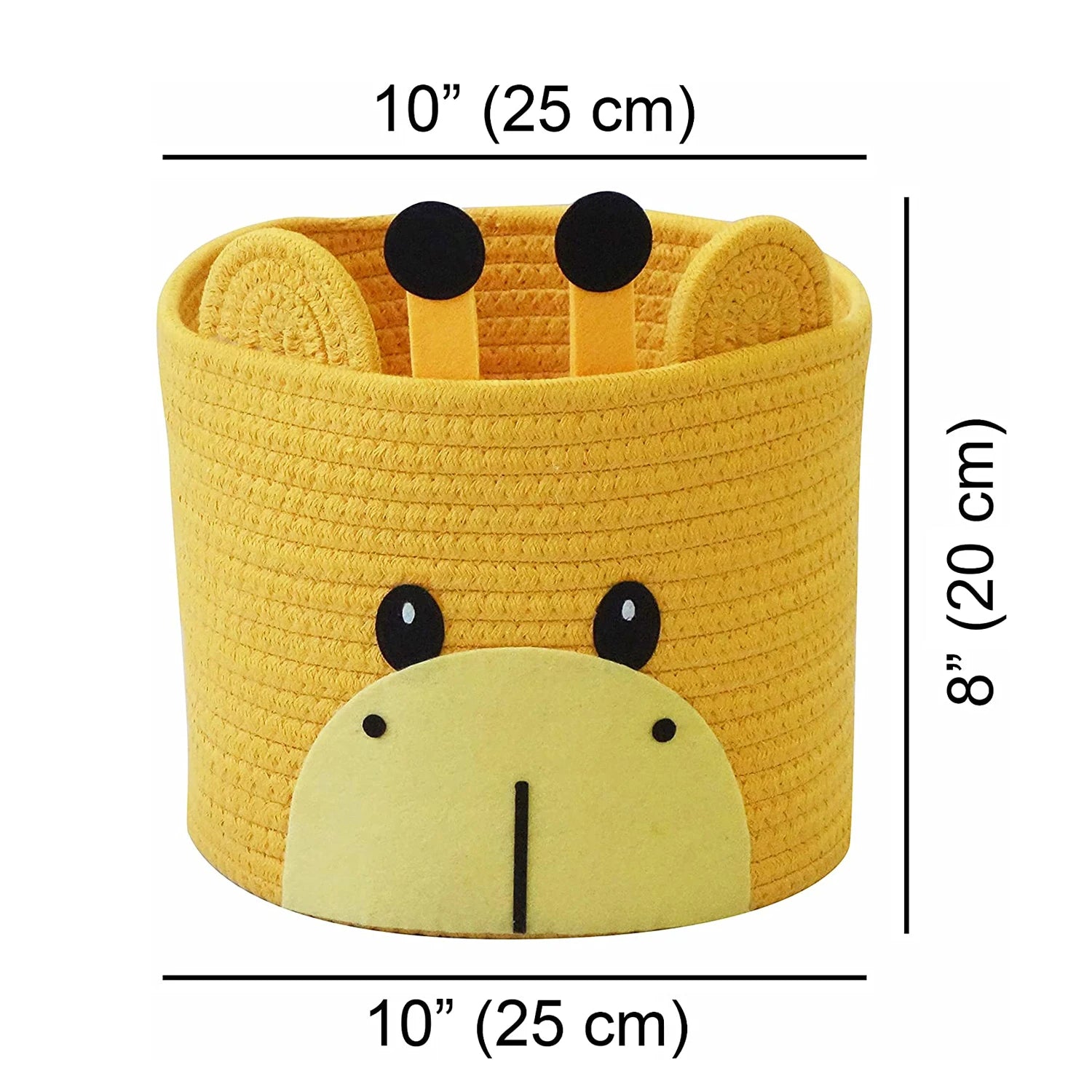 Gift Baskets Toy Cotton Rope  Woven Small Large Storage Basket Foldable  Toy Storage Organizer
