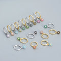 Beautiful Flower Women's Earring 925 Sterling Silver Colourful Zircon Flower Drop Earring for Women