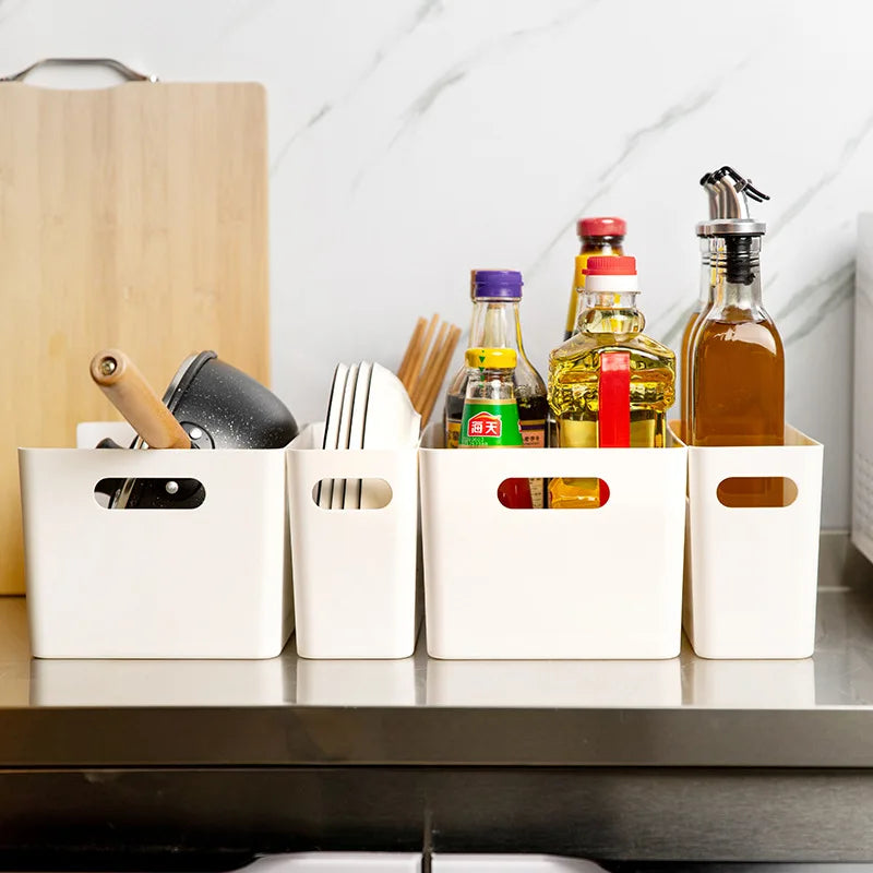 New Fashion Plastic Desktop Storage Basket for Kitchen