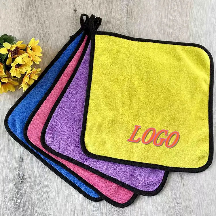 Double Side Coral Fleece Microfiber Cloth Micro Fiber Cloth Microfiber Towel Cleaning Cloth Washing Towel for Car Care