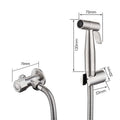 304 Stainless Steel Bathroom Handheld  Toilet Bidet Sprayer Set Adjustable Pressure Bidet Faucet for Toilet