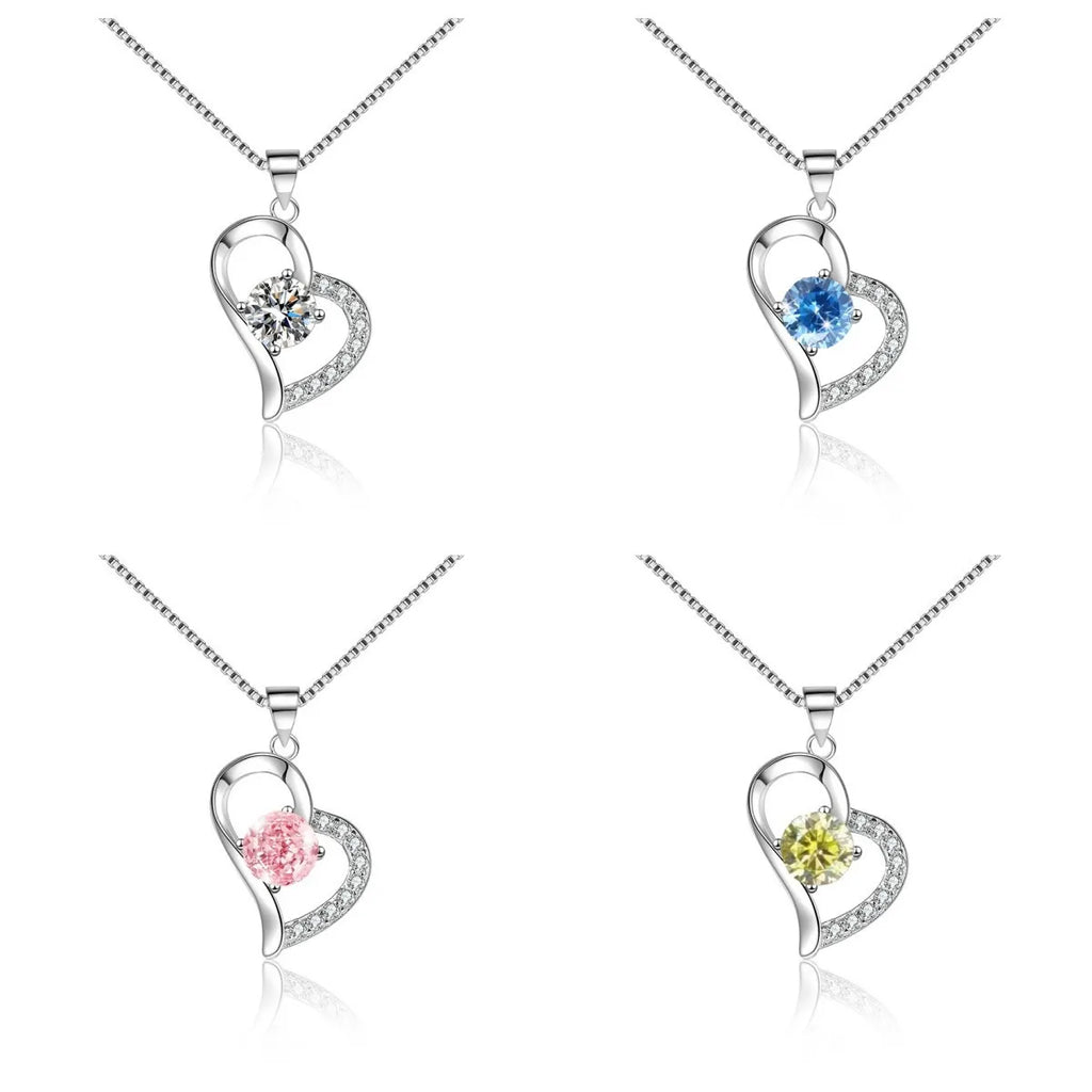 925 Sterling Silver Square Moissanite Chain High Grade Classic Style Weddings Parties Engagements Anniversaries Silver Plated