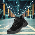 Fashionable Versatile Black Safety Shoes Work-Style Anti-Slip for All Seasons-Winter Summer Autumn