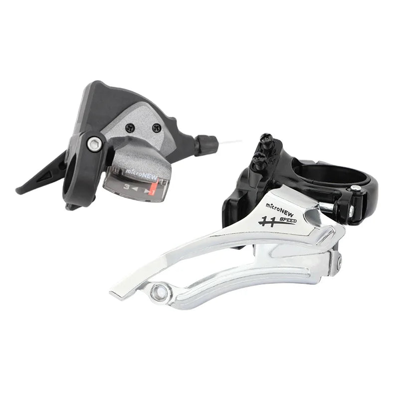MicroNEW Aluminum Alloy & Steel 8/9/10/11 Speed Bicycle Front Derailleur for Mountain Bike Riding