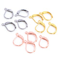 30pcs/Lot 15*10mm 316 Stainless Steel Earring Hooks Wire French Lever Earring Hooks for DIY Jewelry Findings