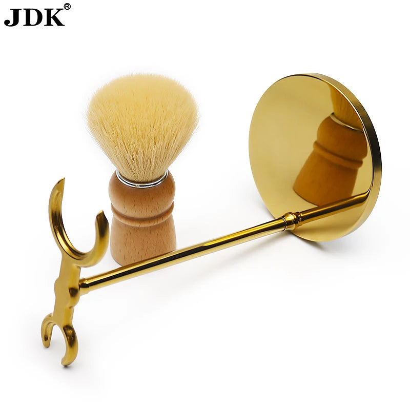 Luxury Quality 1pc Silver Color Shaving Brush Stand Stainless Steel Razor Holder