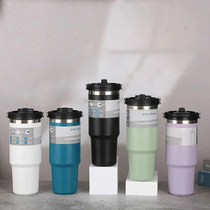 BORGE Hot Sale 30oz Metal Tumbler Double Wall 304 Stainless Steel Vacuum Insulated Straight Cup Mug Without Handle