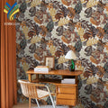 Custom Mural Wallpaper Wallcoverings - Flower Plant Canvas Removable Self Adhesive Peel and Stick 3D Mural Wall Paper
