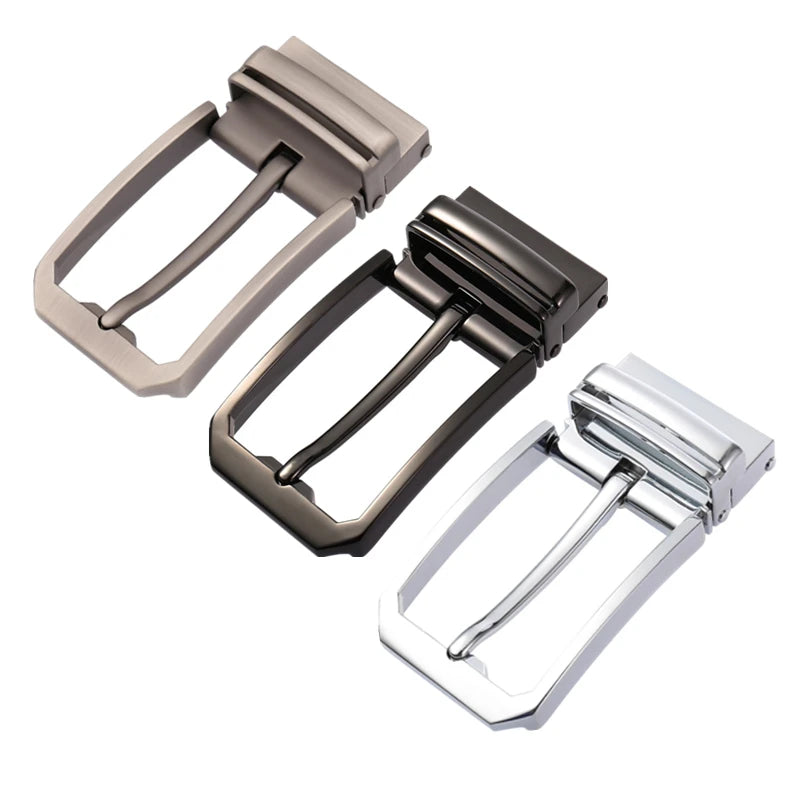 LQbelt 35MM Pin Buckle for 3.3CM Belt With Holes Alloy Buckles Factory Custom Logo Wholesale Stock