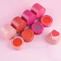 Custom Brand Air Cushion Blush 7 Color Liquid Powder Blusher in Heart Shape-Brightens Natural Pink Red Orange Cheeks