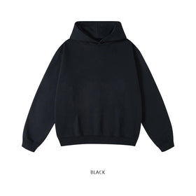 High Quality 440g Polyester/Cotton Men's Spring Hoodie Regular Fit Pullover Hooded Custom Logo Printed Geometric Pattern