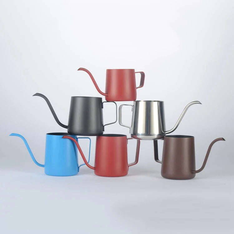 Lightweight Portable 250/350ML Capacity Stainless Steel Non-Stick Coated Hand Brew Coffee Maker for Afternoon Tea
