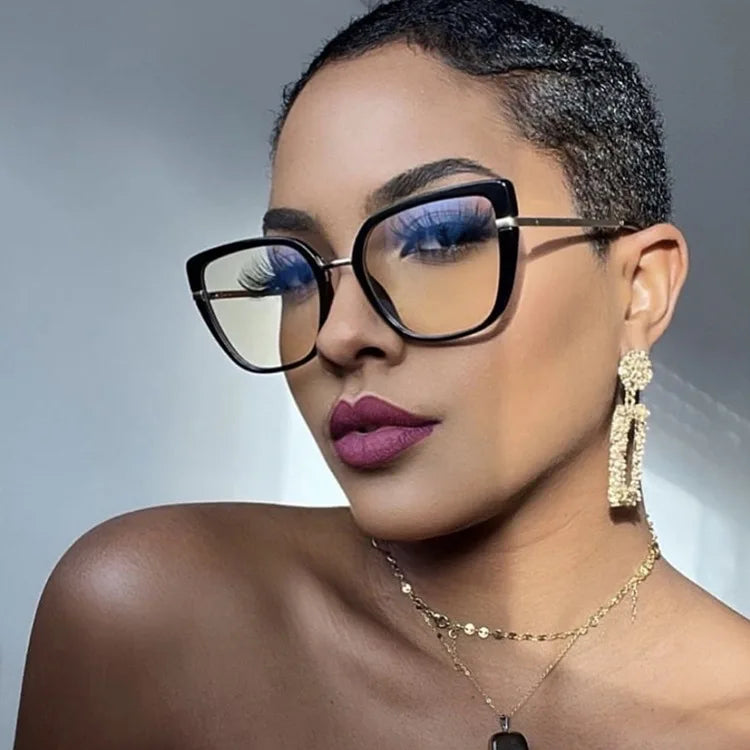 5042 High Quality Eyewear Clear Women Cat Eye Fashion Metal Frame Spectacles Optical Frame Eyeglasses Glasses Frames Women