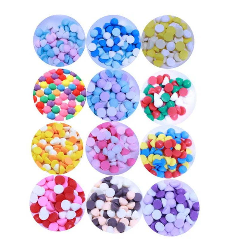 Resin Sweet Chocolate Miniature Dollhouse Toys Colorful Candy Charms Beads Flat Back Cabochon DIY Craft Jewelry Finding Supply