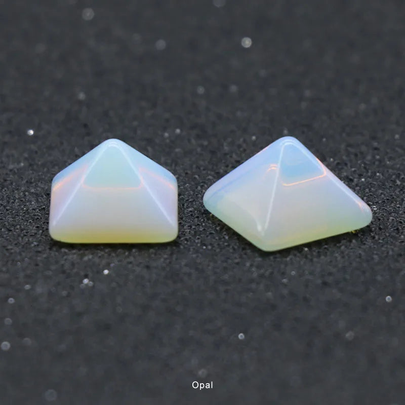 Huiying New Wholesale Opalite Pyramid Quartz Tumbled Stones for Home Decor Crafts