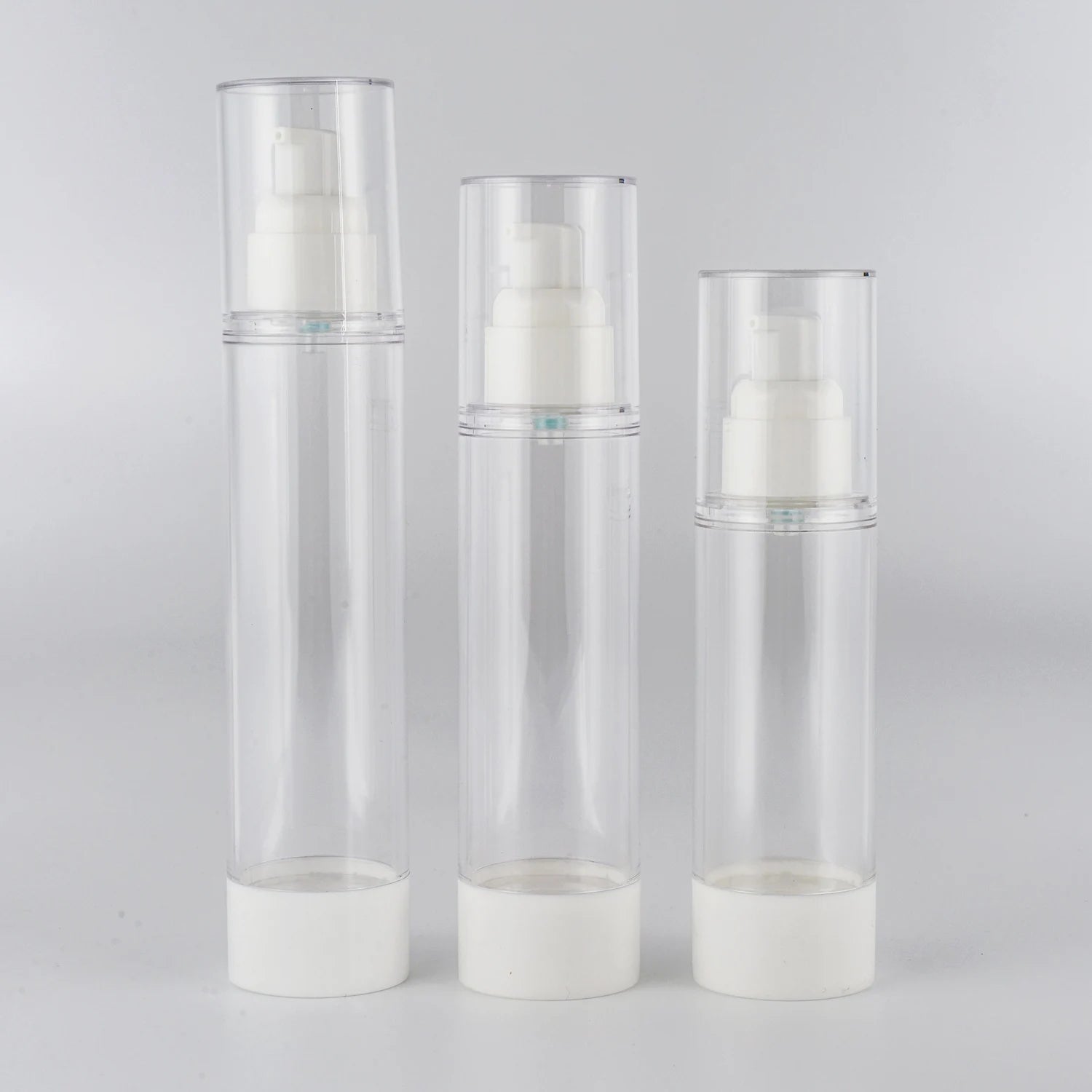 In Stock 80ml 100ml 120ml Mini Atomizer White Head Mist Airless Spray Bottle Packaging Cosmetic Airless Pump Bottle