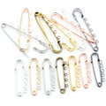 5pcs/lot 50*15mm Brooches Findings Classic 7 Colors Brooch Safety Pins Supplies for Jewelry Accessories Jewelry Making Supplies MegaBDM