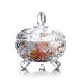 Jewelry Box with Lid Wedding Gift Candle Aromatherapy Cabinet Decor New Glass Bowl Candy Storage Sugar