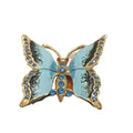 2025 New Metal Enamel Rhinestone butterfly Trinket Jewelry Box for Girls