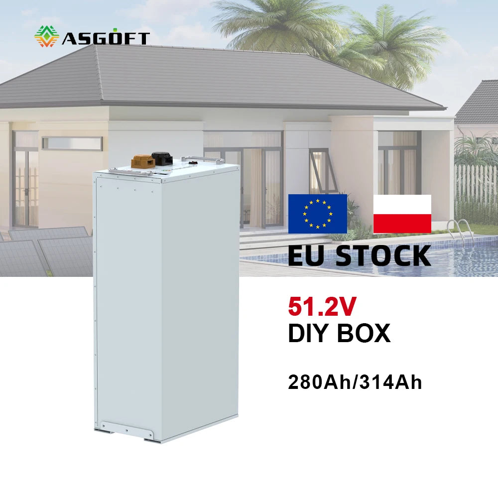 EU Stock Customized DIY 48V 16s LiFePO4 Battery Case 16s Solar System Mason 280 Kits Enclosure Product Battery Boxes Racks