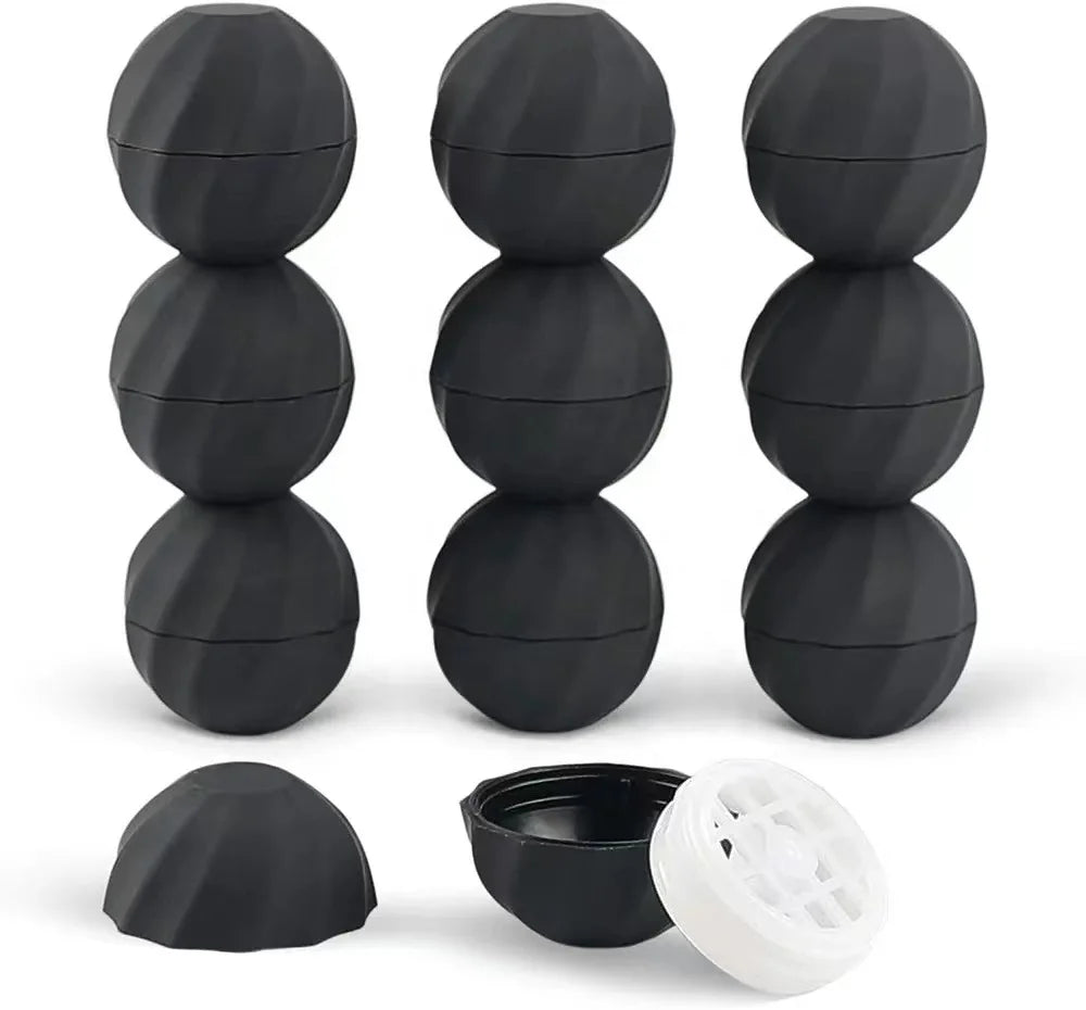 Cute Design Disco Ball Lip Balm Lip Balm Container With Applicator Lip Balm Jar Black Green Blue Red