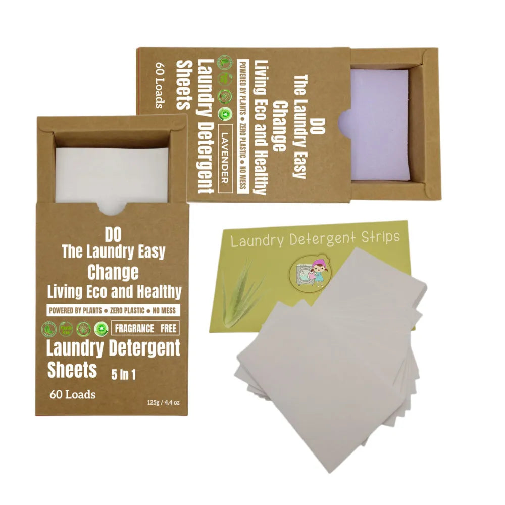 Household Clean Clothes Natural Laundry Washing Detergent Paper Sheets
