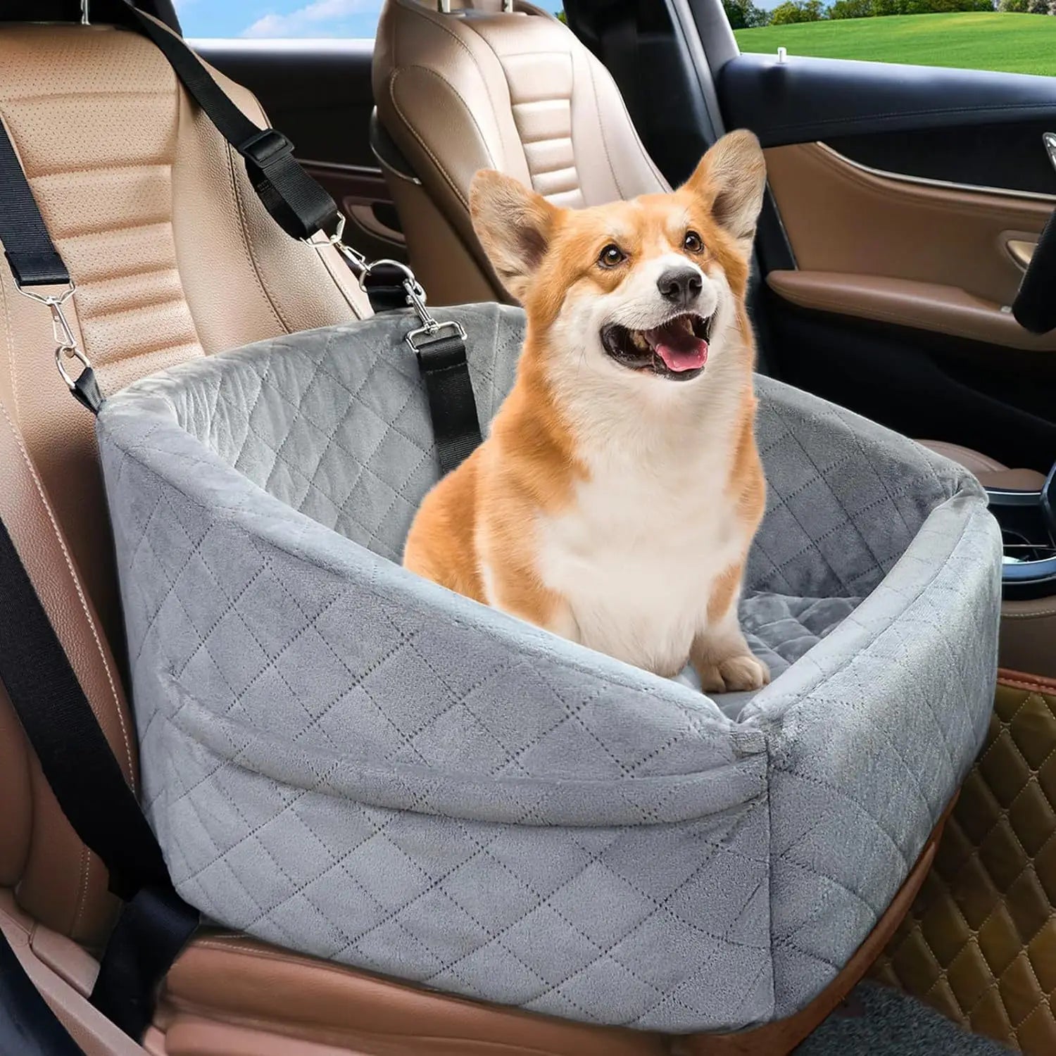 Hot Sale Custom Pet Single Rear Car Seat Wholesale Portable Comfortable Travel Dog Mat Sustainable Pet Car Nest Seat