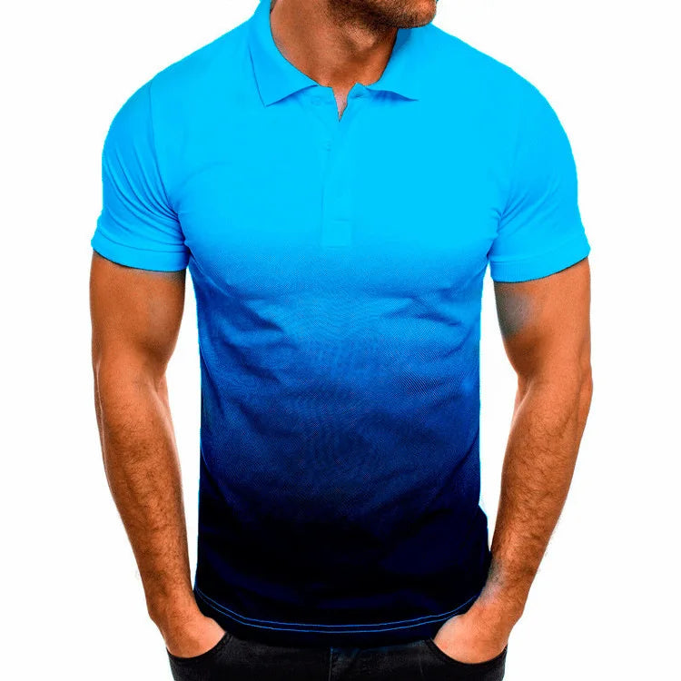 Men Polo Men Shirt Short Sleeve Polo Shirt Contrast Color Polo New Clothing Summer Streetwear Casual Fashion Men Tops