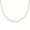 Gemnel Fashion 925 Silver Jewelry Popular Classic Singapore Wave Chain Men Necklace