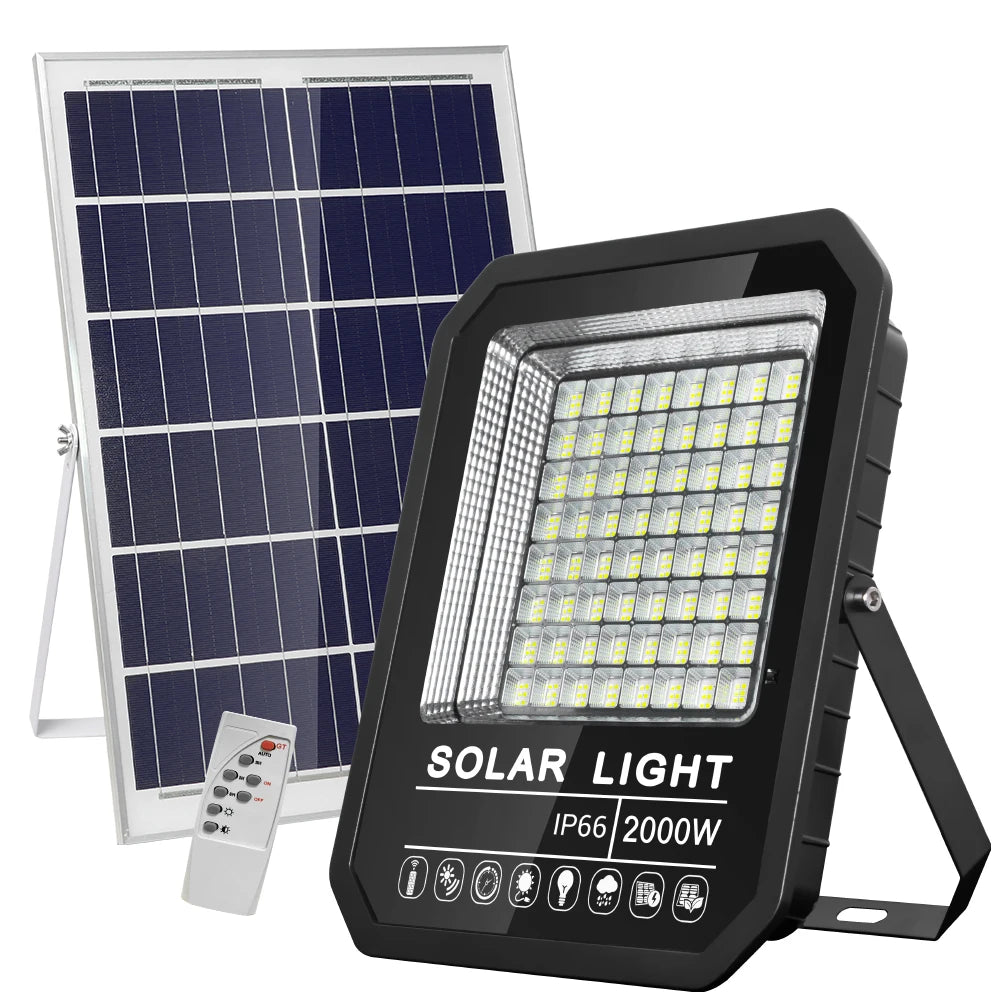 Outdoor Ip67 Waterproof 100w 200w 300w 400w Aluminum Housing Led Solar Flood Lights